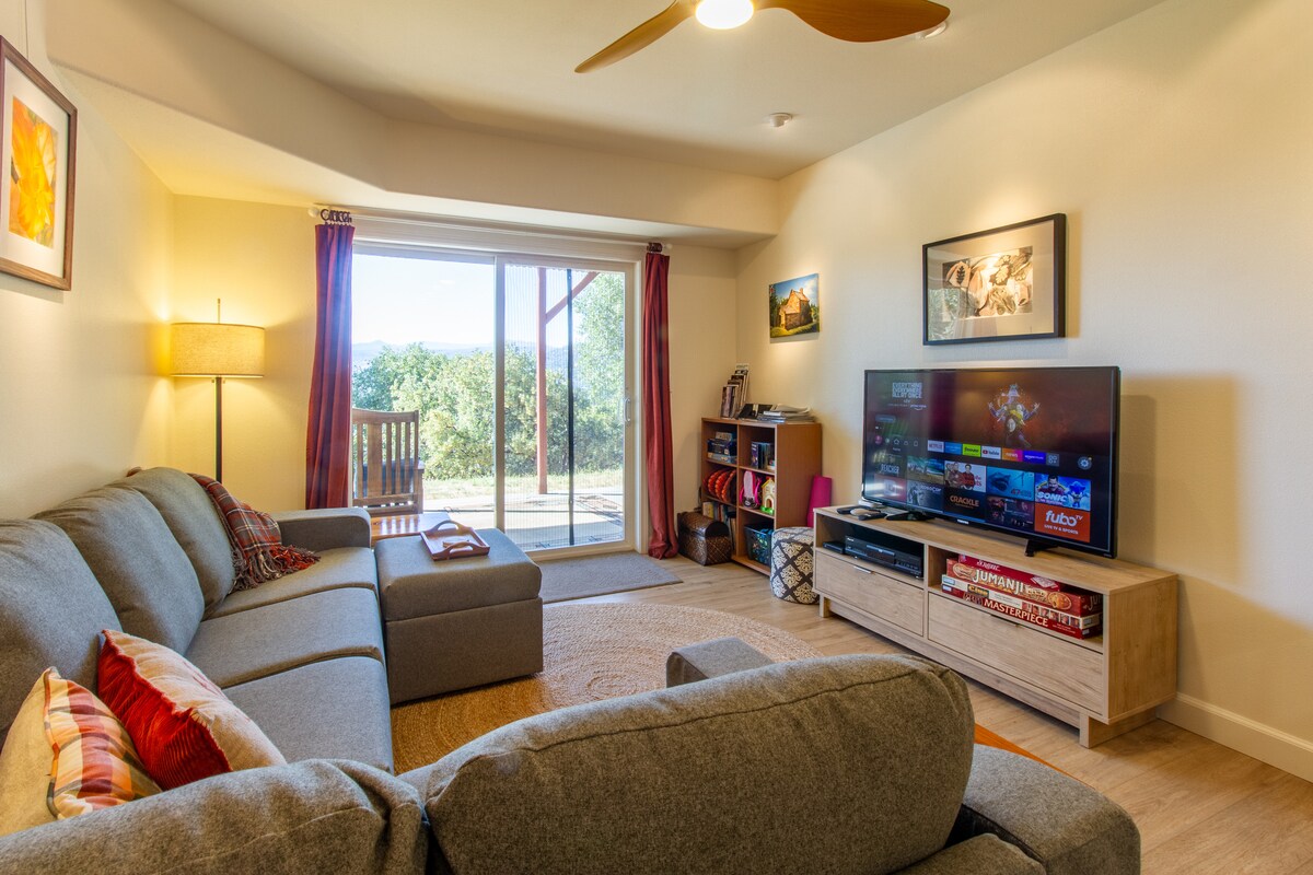 Smart TV to catch up on your favorite shows, or enjoy a board game with friends and family