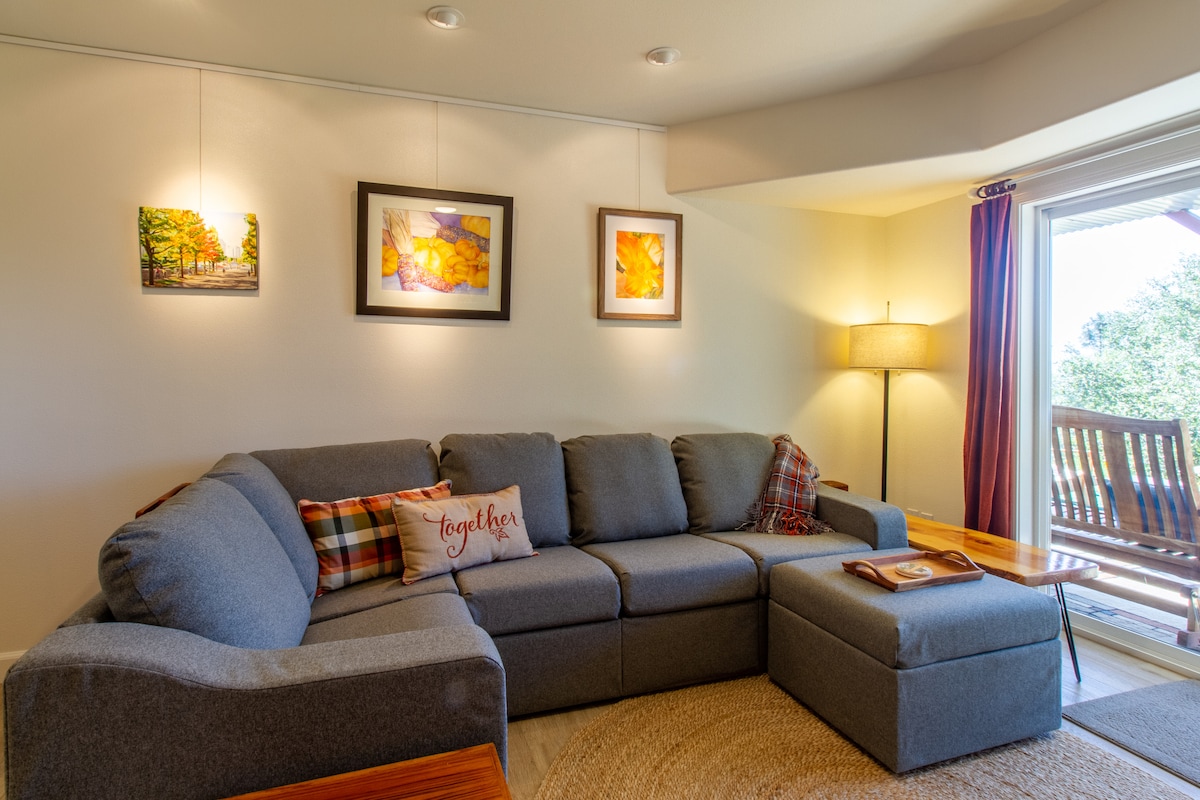 Sink into the comfy couch to catch up on your favorite shows, or just relax
