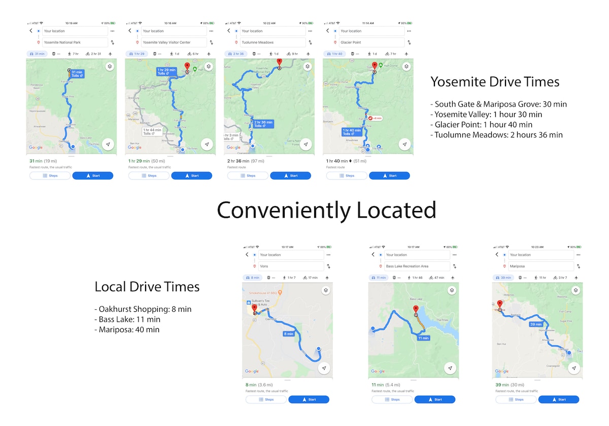 Explore the area: close to Yosemite, Bass Lake and Oakhurst